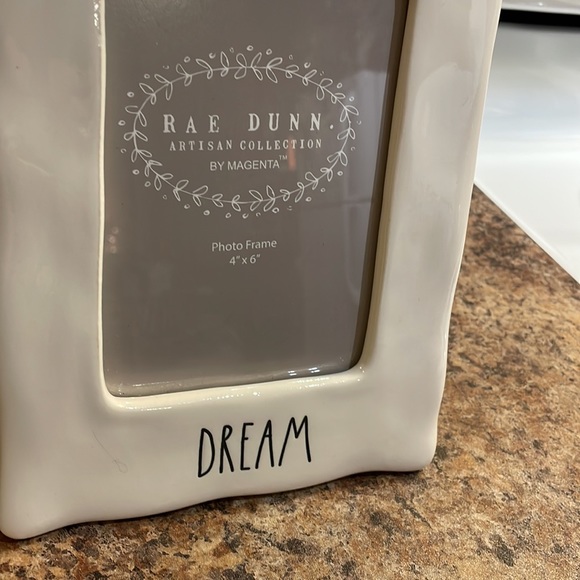 Rae Dunn White 4x6 Dream Picture Frame - Picture 2 of 3